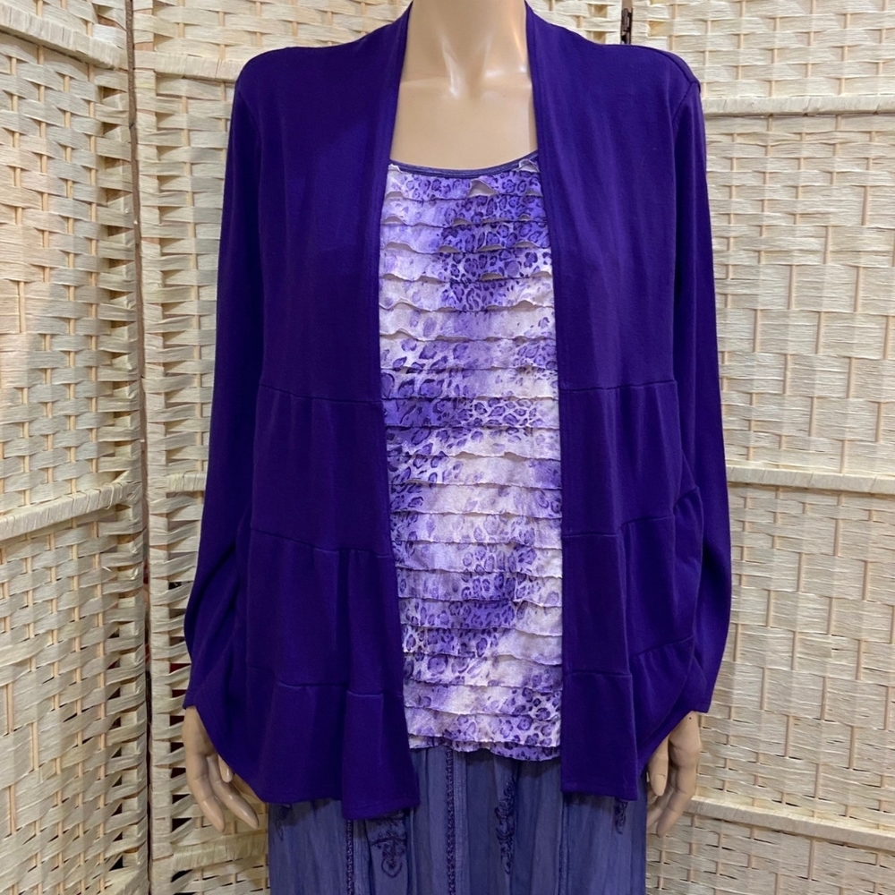 2pc Purple Top and Skirt Set - Picture 2 of 10